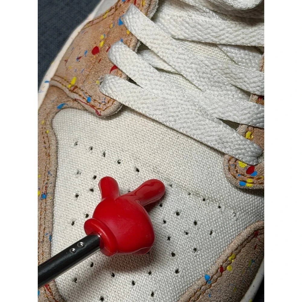 Nike‎ DA8005-100 Air Jordan 1 SE Mid Brushstroke Paint Splatter Mens SZ 9